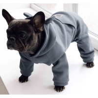 Костюм для собак Dogs Bomba с кармашком серый D-83