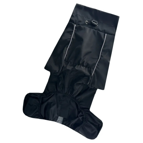 Дощовик для такс MT-33 чорного кольору