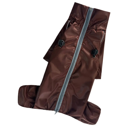 Дождевик для такс MT-34 шоколадного цвета