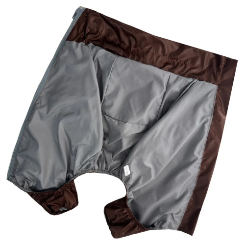 Дождевик для такс MT-34 шоколадного цвета