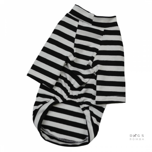 Тельняшка для собак Dogs Bomba F-33 черно-белая