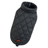 Жилет для собак стёганый "Dogs Bomba" чёрного цвета G-101