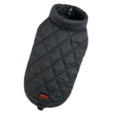 Жилет для собак стёганый "Dogs Bomba" чёрного цвета G-101