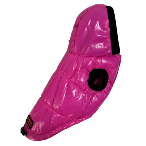 Жилет для собак лакований малина G-102