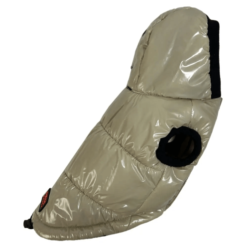 Жилет для собак лакированный беж G-103