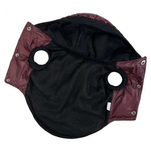 Лакированный жилет для собак Dogs Bomba G-104 цвета марсала