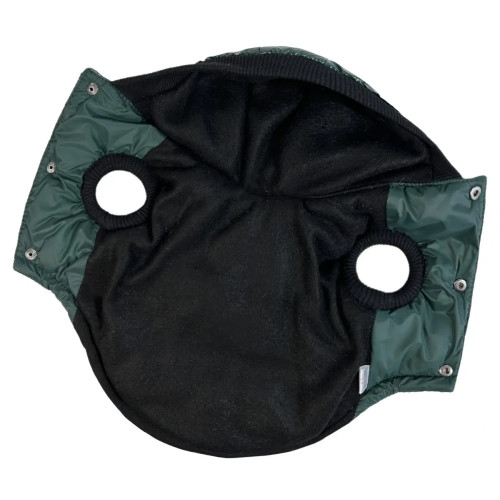 Лакированный жилет для собак Dogs Bomba G-105 изумрудного цвета