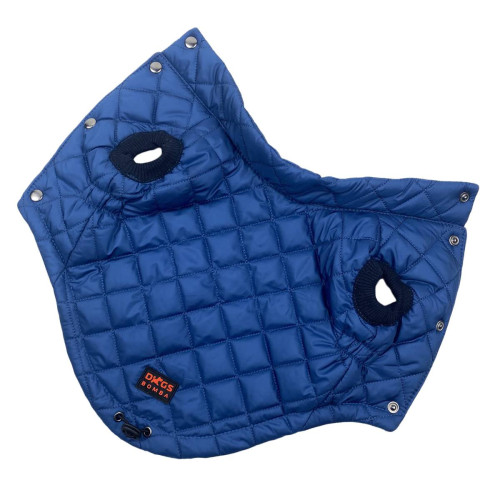 Водоотталкивающий синий жилет для собак стёганный G-41