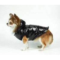 Жилет для собак Dogs Bomba G-52 лакированный чёрного цвета