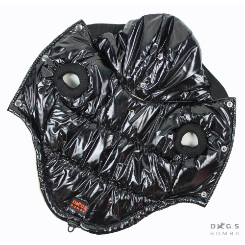 Жилет для собак Dogs Bomba G-52 лакированный чёрного цвета
