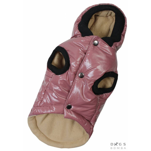 Жилет для собак лакированный пудра G-54 (осень-зима)