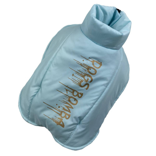 Жилет для небольших собак цвета аквамарин G-57 (осень-зима)