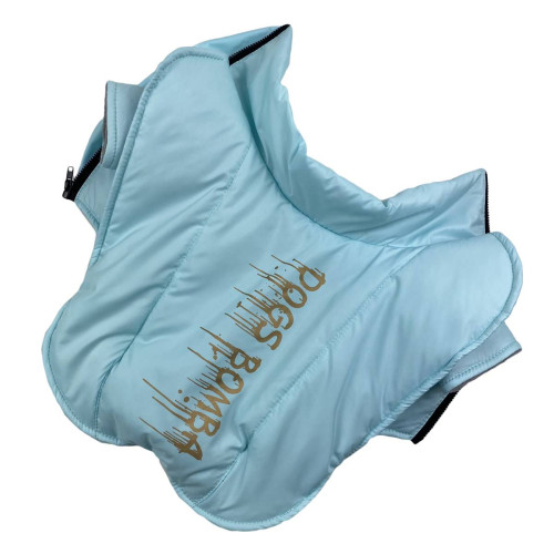 Жилет для небольших собак цвета аквамарин G-57 (осень-зима)