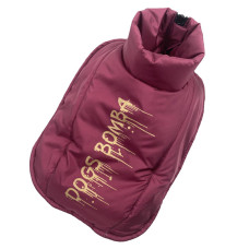 Жилет-накидка для собак марсала G-61 (осень-зима)