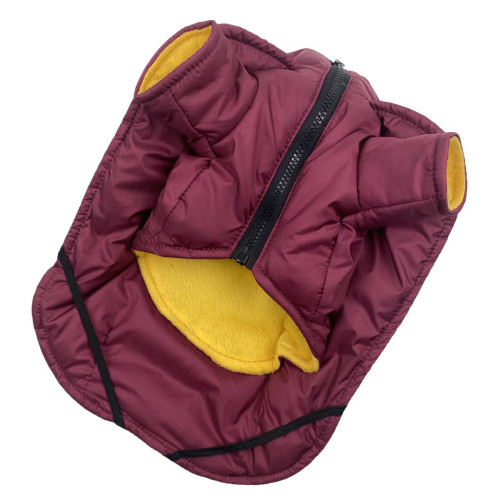 Жилет-накидка для собак марсала G-61 (осінь-зима)