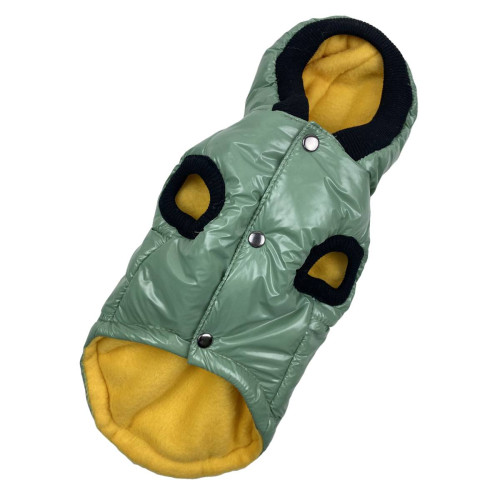 Жилет для собак лакированный мятного цвета G-62 (осень-зима)