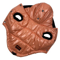 Жилет для собак лакований помаранчевого кольору G-63 (осінь-зима)