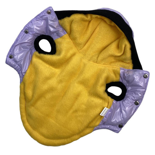 Жилет для собак лакированный сиреневого цвета G-64 (осень-зима)