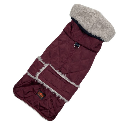 Жилет для собак Dogs Bomba GL-2 бордового цвета на меху