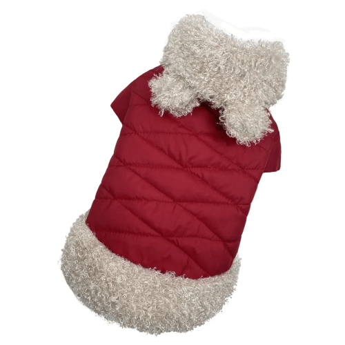 Куртка для собак Dogs Bomba K-65 Красная с мехом