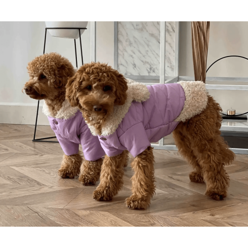 Куртка для собак Dogs Bomba K-66 Лаванда с мехом