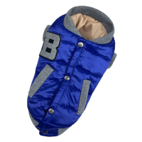 Куртка-бомбер для собак Dogs Bomba K-71 синего цвета