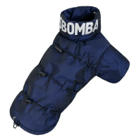 Куртка для собак синего цвета K-75 с фиксаторами