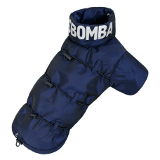 Куртка для собак синего цвета K-75 с фиксаторами