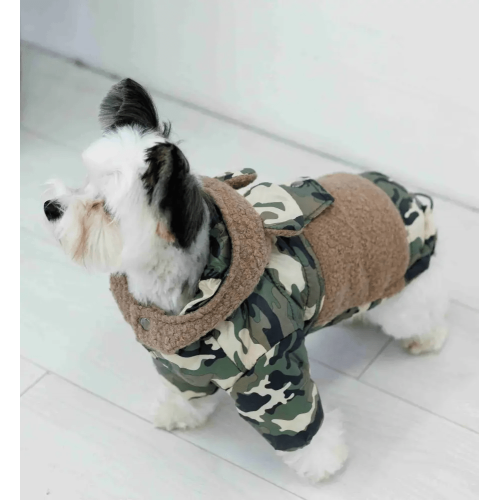 Куртка Teddy для собак Dogs Bomba K-78 Мілітарі (Мультикам)