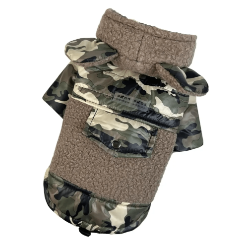 Куртка Teddy для собак Dogs Bomba K-78 Мілітарі (Мультикам)