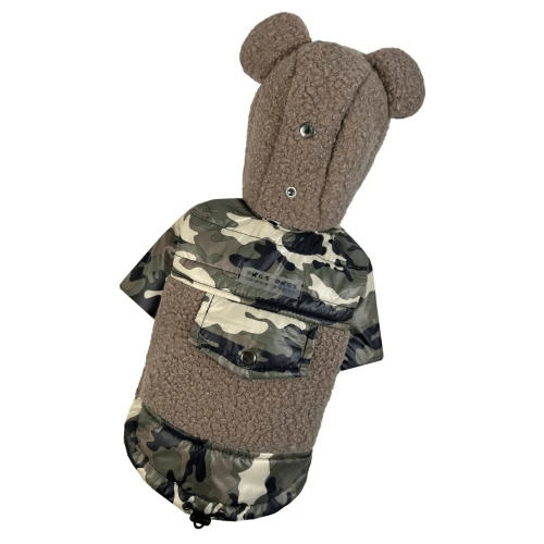 Куртка Teddy для собак Dogs Bomba K-78 Мілітарі (Мультикам)