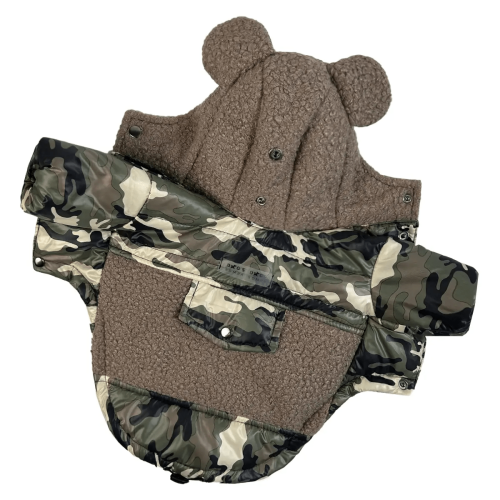 Куртка Teddy для собак Dogs Bomba K-78 Мілітарі (Мультикам)