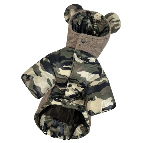 Куртка Teddy для собак Dogs Bomba K-78 Мілітарі (Мультикам)