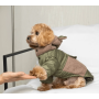 Куртка Teddy для собак кольору хакі K-80