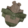 Куртка Teddy для собак кольору хакі K-80
