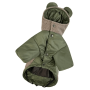 Куртка Teddy для собак кольору хакі K-80