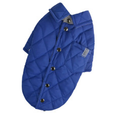 Куртка-рубашка для собак синяя демисезонная K-87