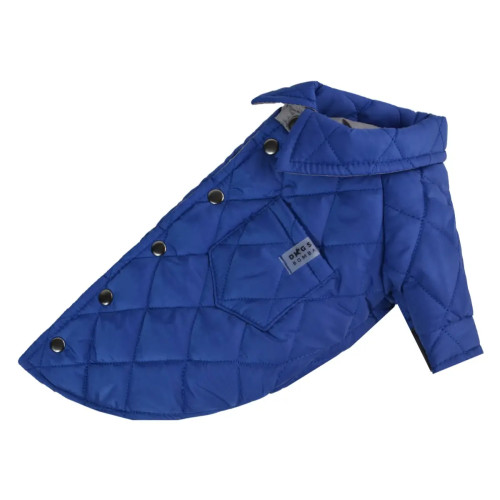 Куртка-сорочка для собак синя демісезонна K-87