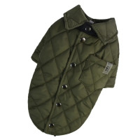 Куртка-сорочка для собак хакі K-88, утеплена демісезонна