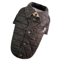 Куртка-сорочка для собак водовідштовхувальна утеплена шоколадна K-90