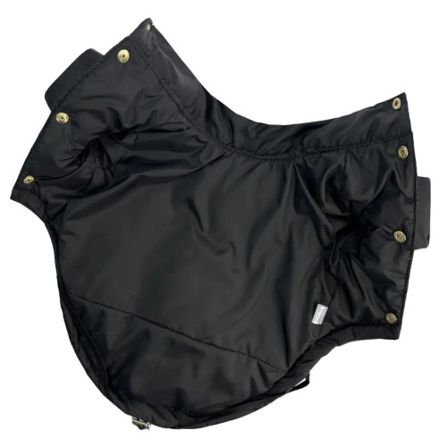 Куртка для собак с фиксаторами чёрная демисезонная K-94