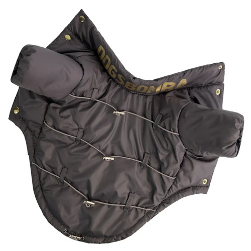 Куртка для собак с фиксаторами шоколадная демисезонная K-95