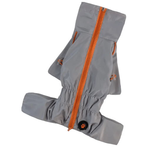 Дощовик для собак «Кант» сірого кольору M-102