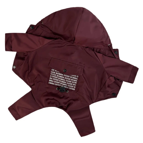 Дощовик для собак DB кишеня марсала M-111