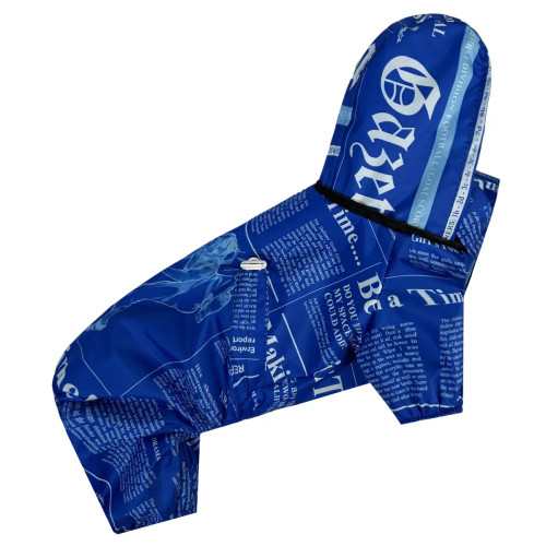 Дождевик для собак газета модель "Электрик" M-113