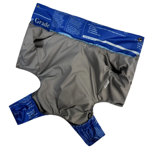 Дождевик для собак газета модель "Электрик" M-113