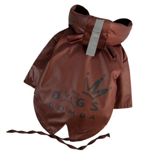 Дождевик-парка для собак DB коричневого цвета M-116