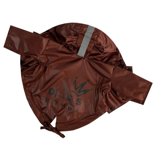 Дождевик-парка для собак DB коричневого цвета M-116