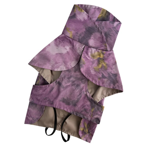 Дощовик-плащ для собак Dogs Bomba M-117 Абстракція фіолет з регулюванням