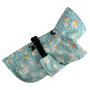 Дождевик для собак «Цветочки» мятный M-119